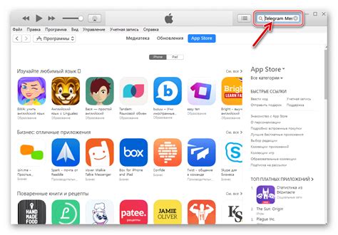  Поиск iTunes в App Store 