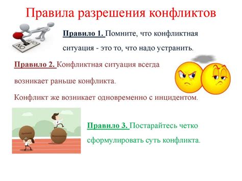  Различные методы разрешения конфликтных ситуаций 