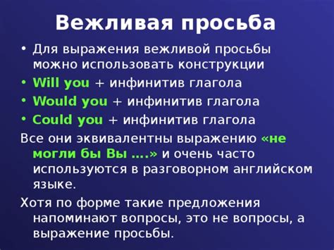  Составление вежливой просьбы на английском: эффективные стратегии коммуникации 
