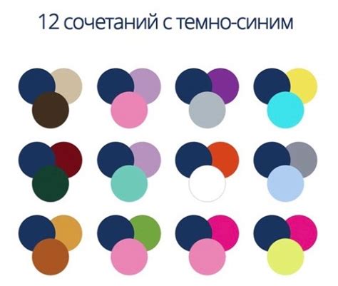  Сочетания синего с аналогичными оттенками для достижения гармоничного эффекта 