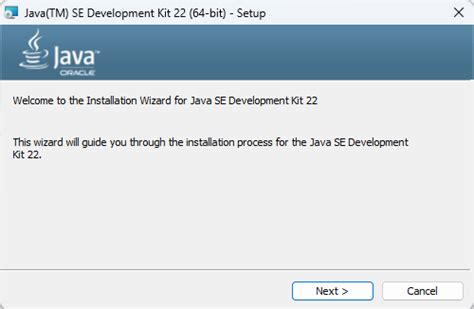  Установка необходимой версии Java Development Kit 