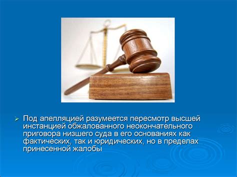 Апелляционное производство в суде