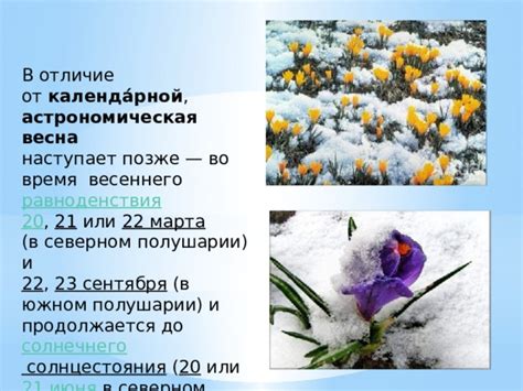 Астрономическая весна: определение и особенности