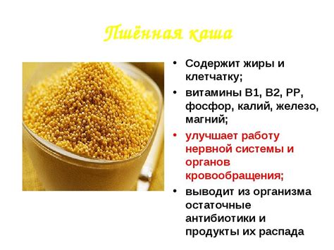 Богатый состав и польза пшеничной каши