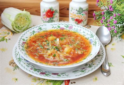 Борщ с пекинской капустой - рецепт блюда