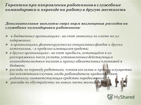 Виды возможного возмещения при использовании гарантии