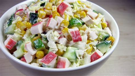 Вкусные быстрые салаты