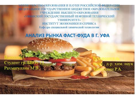 Влияние возвращения Макдоналдса на рынок фаст-фуда в России: анализ