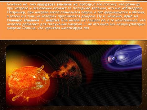 Влияние солнца на Землю