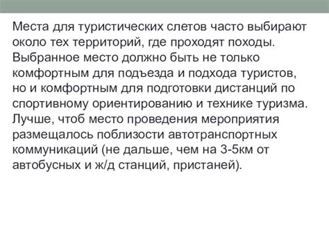 Выбранное место соревнований