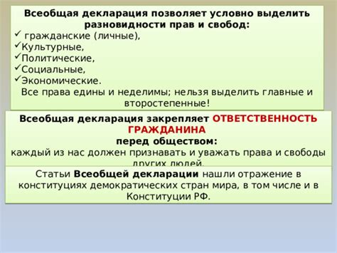 Главные идеи декларации