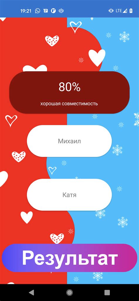 Главные критерии для теста на совместимость