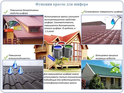 Допустимо ли использование краски для покраски плоского шифера