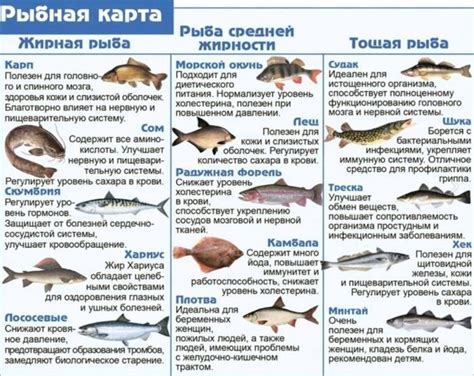 Жирные рыбы и курица