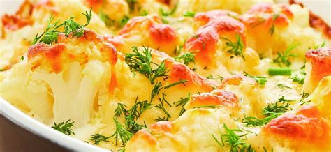 Запеченная цветная капуста с картофельным пюре и хрустящей корочкой