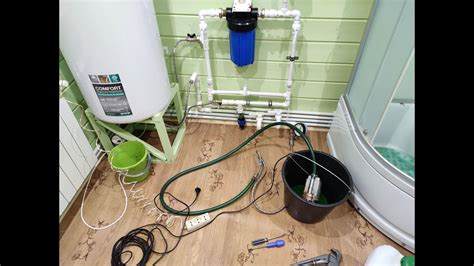 Заполнение системы свежей водой