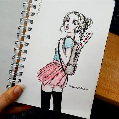 Идеи для рисования в скетчбуке