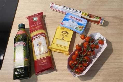 Ингредиенты для рецепта запеченной рикотты