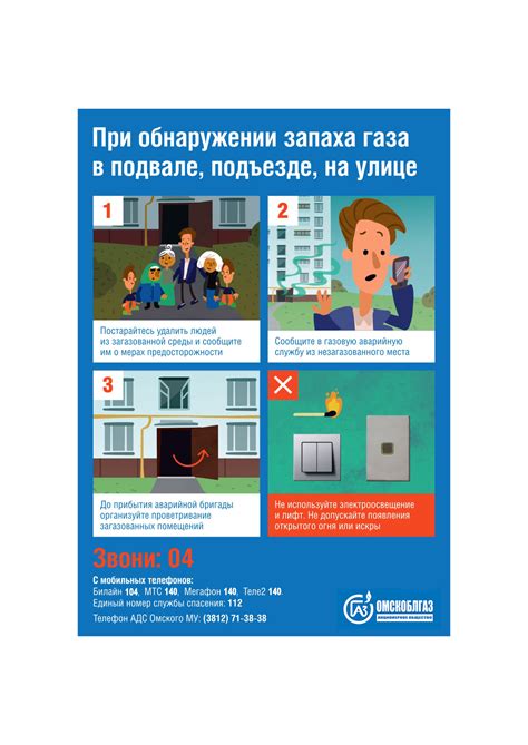 Инструкция при запахе газа в подъезде