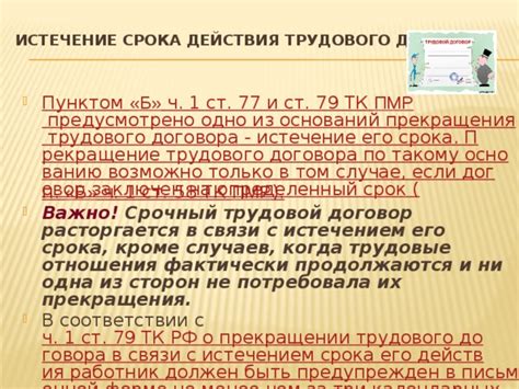 Истечение срока действия договора