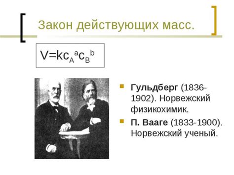 История открытия закона действующих масс