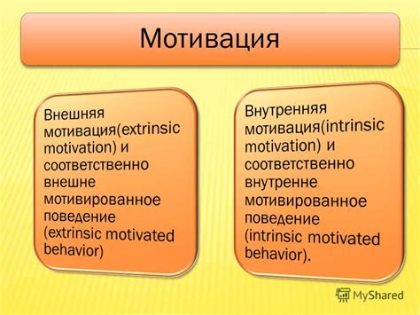 Источники внутренней мотивации