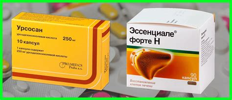 Комбинирование эссенциале и урсосан
