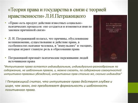 Конкретные даты, связанные с психологической теорией происхождения права