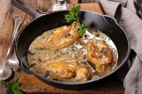 Лучшие рецепты курицы в сливковом соусе с грибами и специями