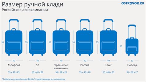 Максимальные размеры ручной клади