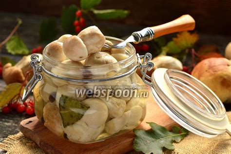 Маринованные грибы: легкость и удобство использования