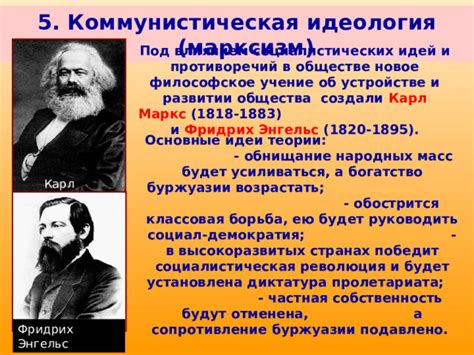 Маркс и коммунистическая идеология