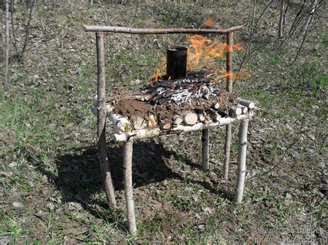 Место разведения костра