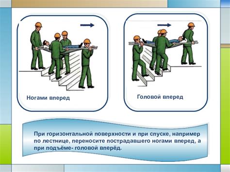 Методика переноски пострадавшего головой вперед