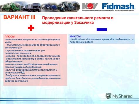 Минимальные затраты на установку
