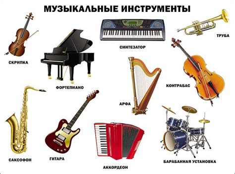 Музыкальные инструменты и их звуковые эффекты