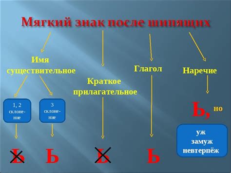 Мягкий знак в существительных: правила и исключения