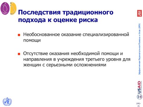 Негативные последствия традиционного подхода