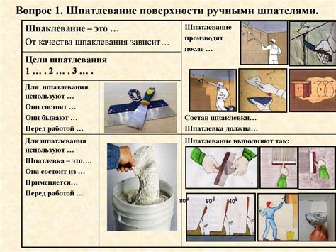 Необходимые инструменты для шпатлевания на кислотном грунте