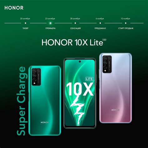 Новая информация о выходе Honor 10X Lite в России