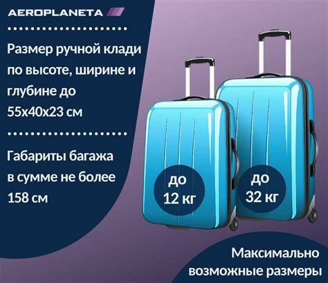 Ограничения на вес ручной клади