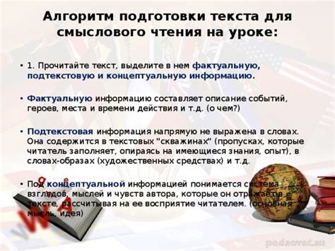 Описание событий и героев