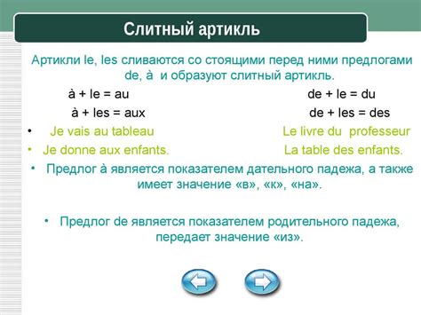 Определение артиклей и их роль во французском языке