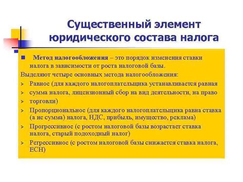 Определение налога