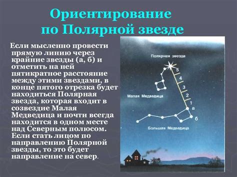 Определение роли полярной звезды