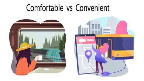 Определение comfortable и convenient