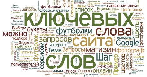 Определите ключевые слова для <title>