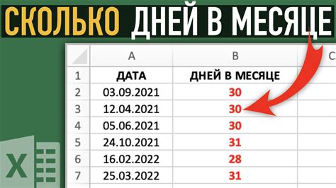 Определите количество дней в текущем месяце