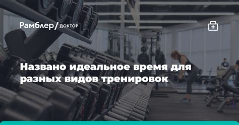 Оптимальное время для тренировок для разных типов активности