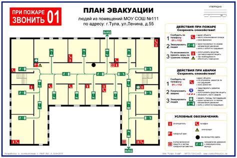 Оптимальные условия для эвакуации
